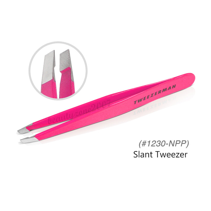 Tweezerman - Neon Pink Slant Tweezer - #1230NPP