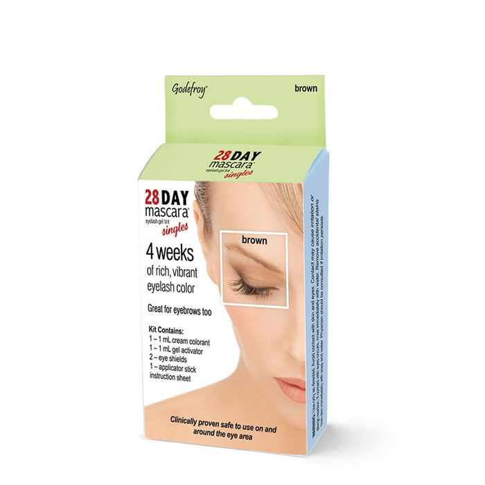 Godefroy - 28 Day Mascara - Brown - (Singles Application)