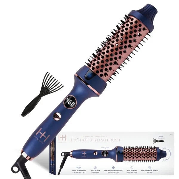 Annie Hot & Hotter Tourmaline Ceramic Digital Hot Styling Brush 1 1/2in #5922