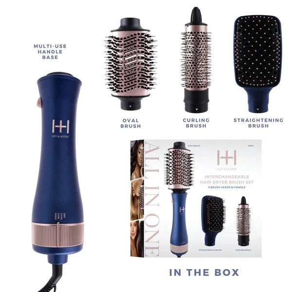 Annie Hot & Hotter All-In-One Interchangeable Hair Dryer Brush #5913