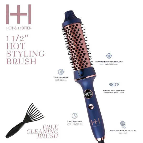 Annie Hot & Hotter Tourmaline Ceramic Hot Styling Brush #5921