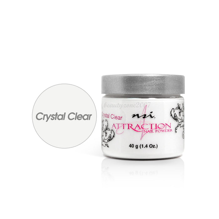 nsi - Attraction Nail Acrylic Powder - Crystal Clear 1.4oz