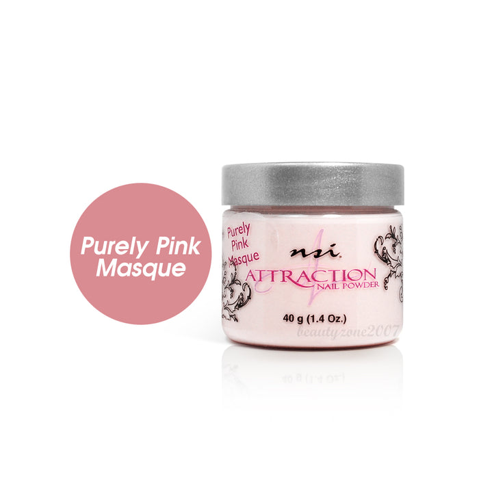 nsi - Attraction Nail Acrylic Powder - Purely Pink Masque 1.4oz