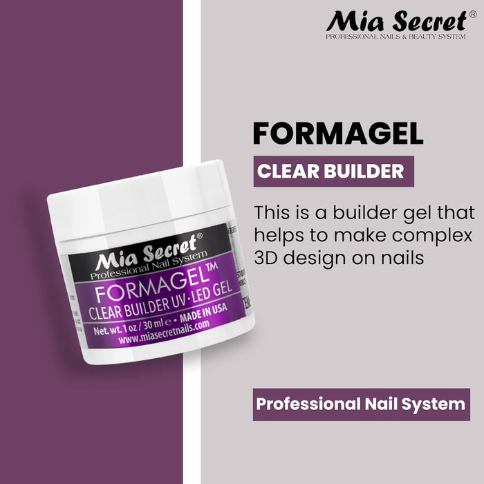 Mia Secret - Formagel Builder Gel (Clear) 1 oz