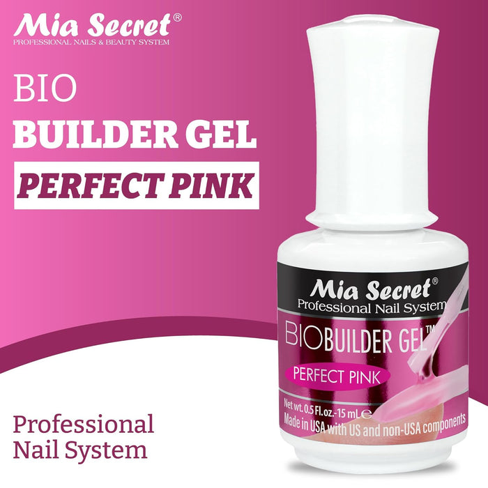 Mia Secret - Bio Builder Gel - 0.5 oz (Perfect Pink)