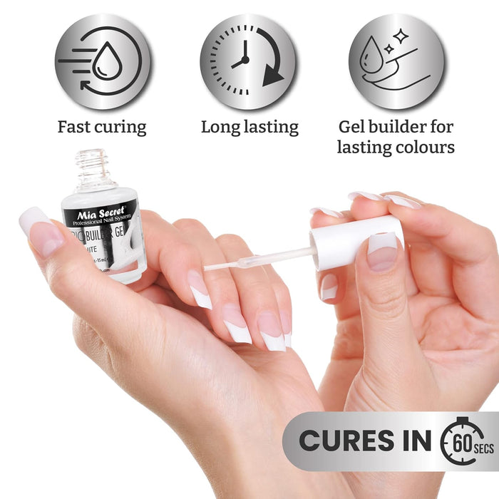 Mia Secret - Bio Builder Gel - 0.5 oz (White)