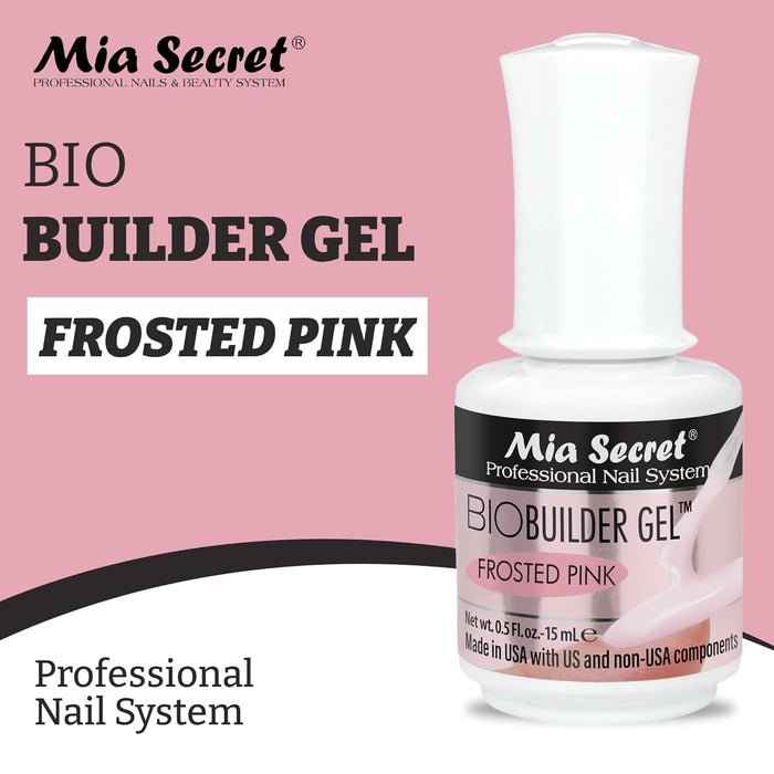 Mia Secret - Bio Builder Gel - 0.5 oz (Frosted Pink)