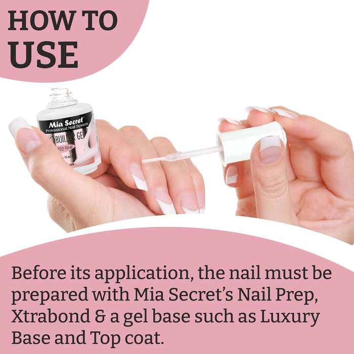 Mia Secret - Bio Builder Gel - 0.5 oz (Frosted Pink)