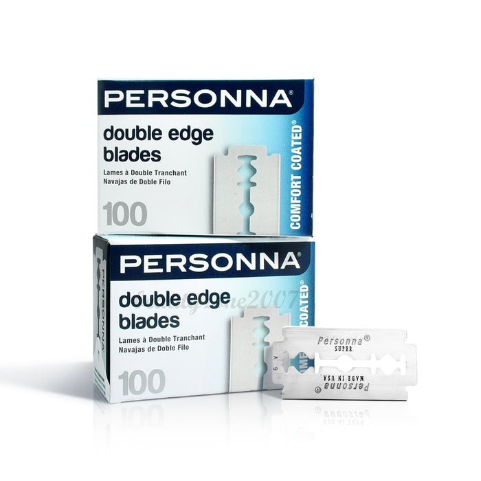 Personna - DE Double Edge Razor Blades 100 Count (2 Pack)