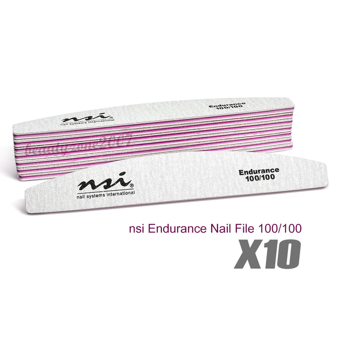 nsi - Endurance Nail File 100/100 (10 Pcs)