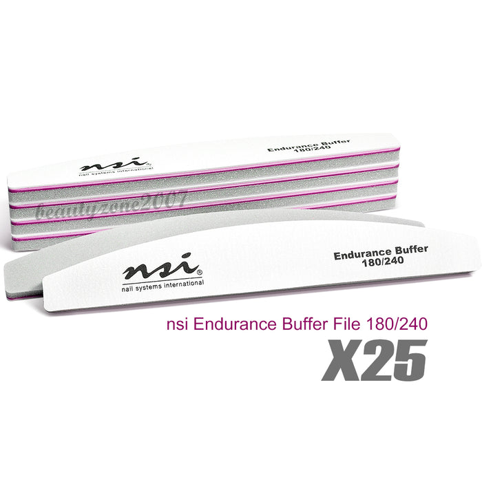 nsi - Endurance Nail Buffer File 180/240 (25 Pcs)