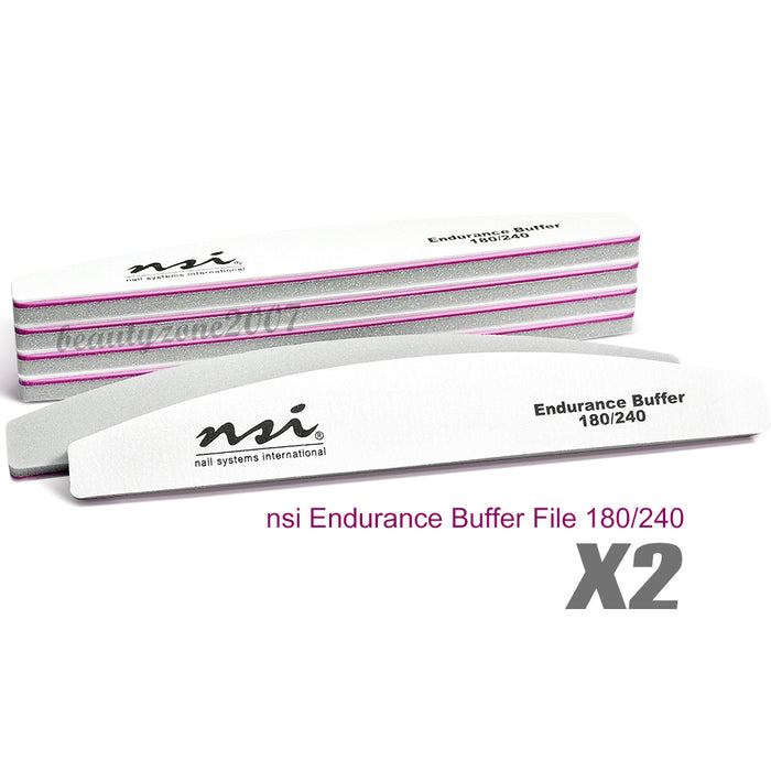 nsi - Endurance Nail Buffer File 180/240 (2 Pcs)