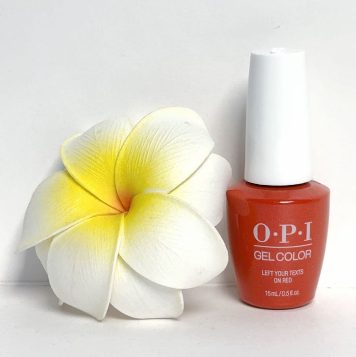 OPI GelColor - S010 Left Your Texts On Red