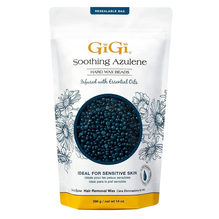 GiGi Hard Wax Beads - Soothing Azulene Hard Wax Beads 14oz