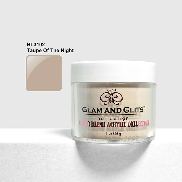 Glam and Glits Color Blend Nail Powder BL3102 - Taupe Of The Night 2oz