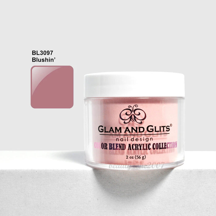 Glam and Glits Color Blend Nail Powder BL3097 - Blushin' 2oz