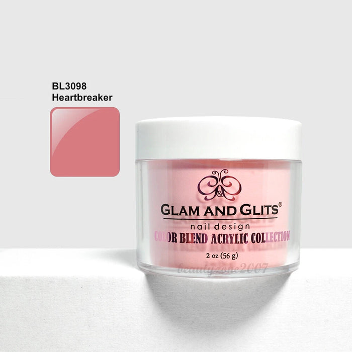 Glam and Glits Color Blend Nail Powder BL3098 - Heartbreaker 2oz