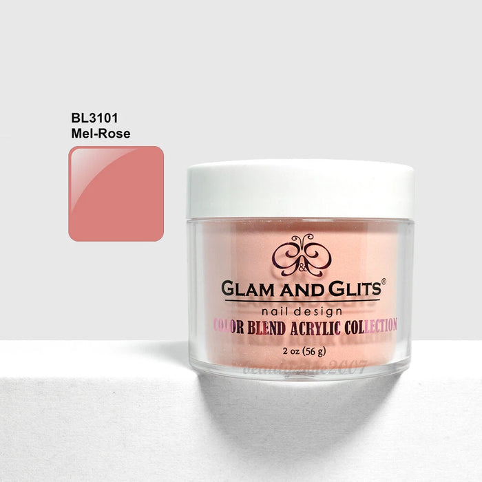 Glam and Glits Color Blend Nail Powder BL3101 - Mel-Rose 2oz