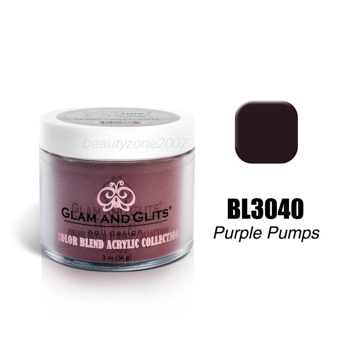 Glam and Glits Color Blend Nail Powder BL3040 - Purple Pumps 2oz
