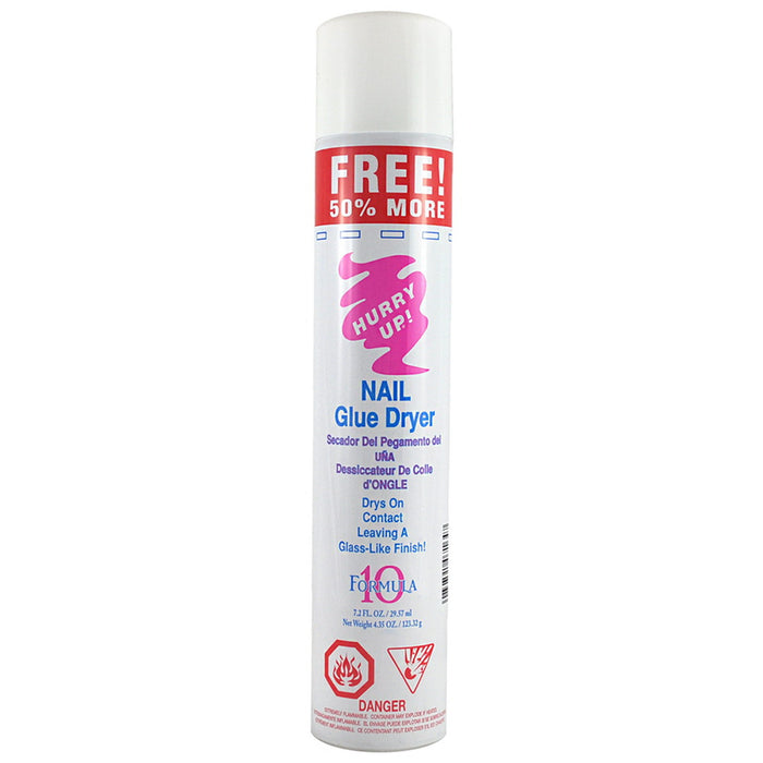Hurry Up Glue Spray Activator Nail Glue Dryer 7.2 oz (20 Bottles)