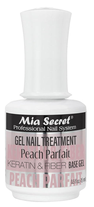 Mia Secret Gel Nail Treatment Keratin Base & Top (Peach Parfait) 0.5oz