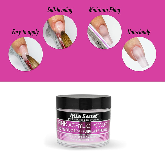 Mia Secret Acrylic Powder - Pink 2 oz
