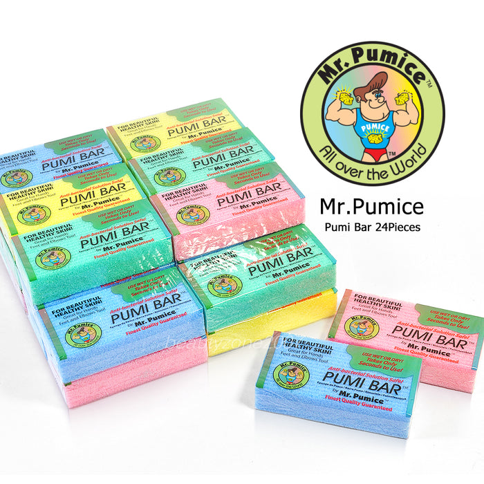 24 Pieces Mr. Pumice Pumi Bar for Pedicure