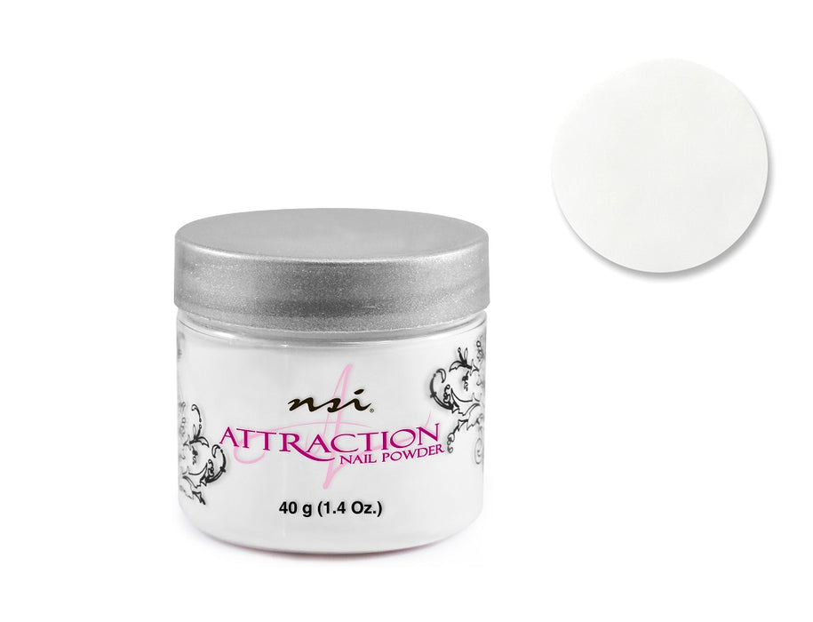 nsi - Attraction Nail Acrylic Powder - Pure White 1.4oz