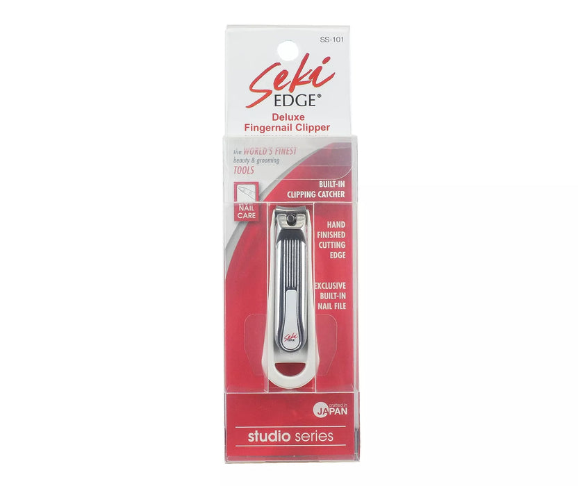Seki Edge - (SS-101) Deluxe Fingernail Clipper w/Nail Catcher & Built in File