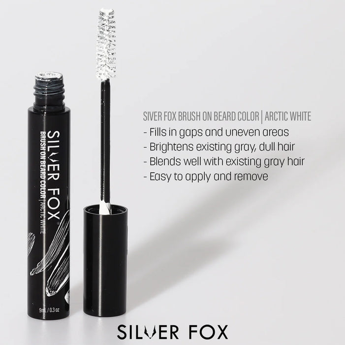Silver Fox - Brush on Beard Color (Arctic White)