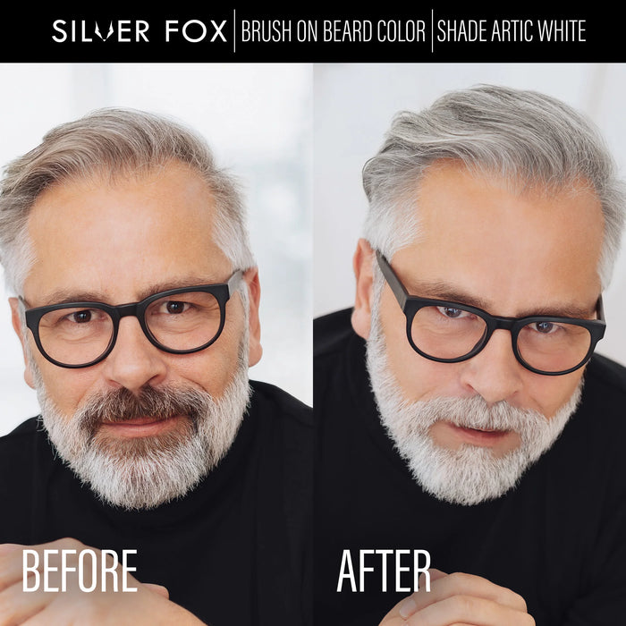 Silver Fox - Brush on Beard Color (Arctic White)