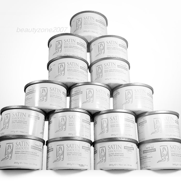 Satin Smooth - Zinc Oxide Hair Removal Wax 14oz (Pack of 24)