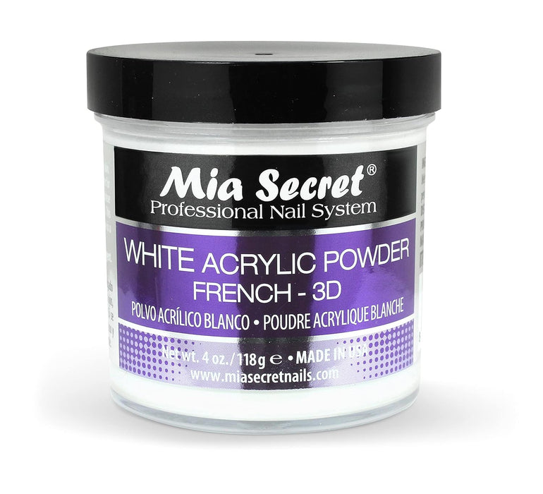 Mia Secret Acrylic Powder - White 4oz