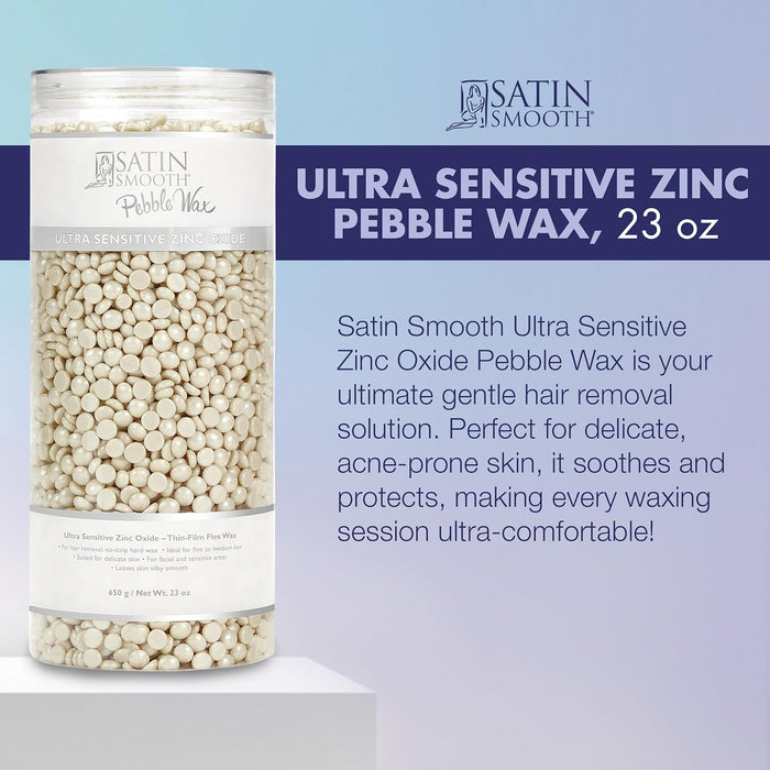 Satin Smooth - Zinc Oxide Thin Film Flex Pebble Wax 23oz