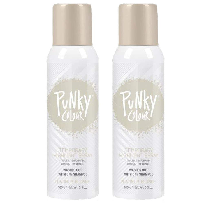 Punky Colour - Temporary Hair Highlight Spray - Platinum Blonde 3.5 oz (3 Pack)