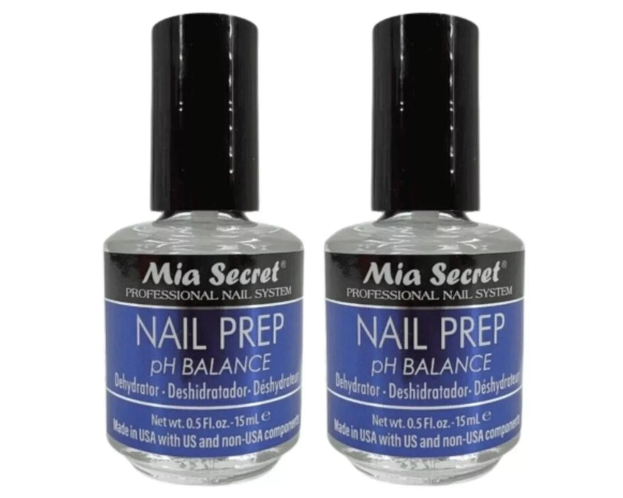 Mia Secret - Acid Free Natural Nail Prep Dehydrator 0.5oz (pack of 2)
