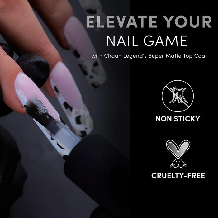 Chaun Legend - Velvet Matte Top Coat 0.5 Oz