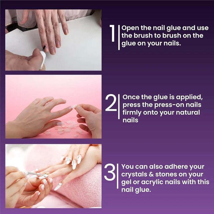 Mia Secret - Strong Jet Nail Glue w/ Calcium & Vitamin E 0.5 oz