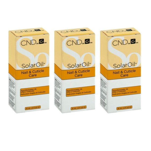 CND Solar Oil - Nail & Cuticle conditioner 0.5oz (Pack of 3)