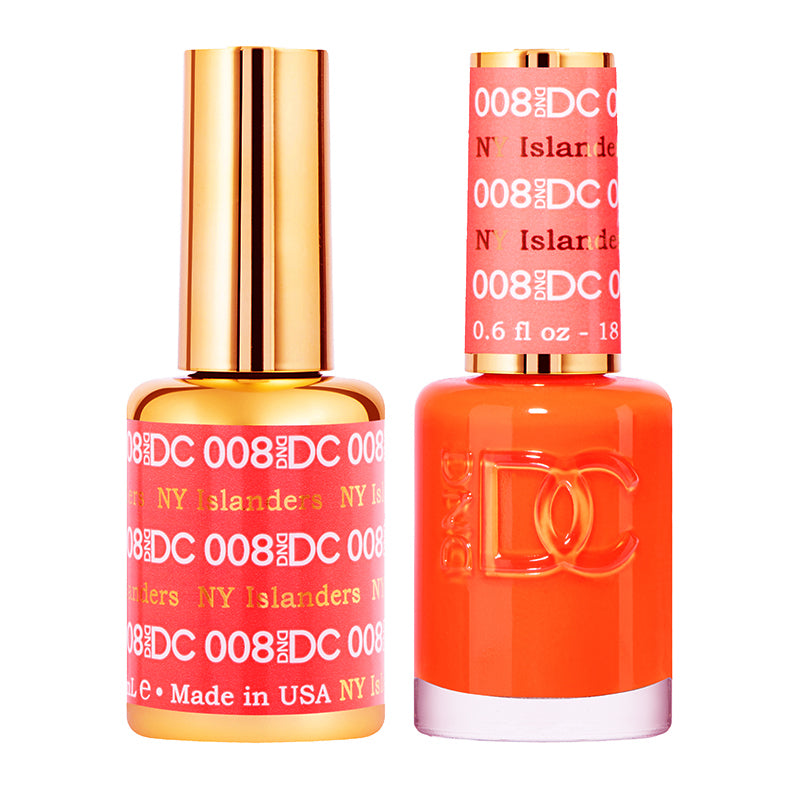 DND DC Duo #008 NY Islanders – Gel + Matching Lacquer 0.5 fl oz