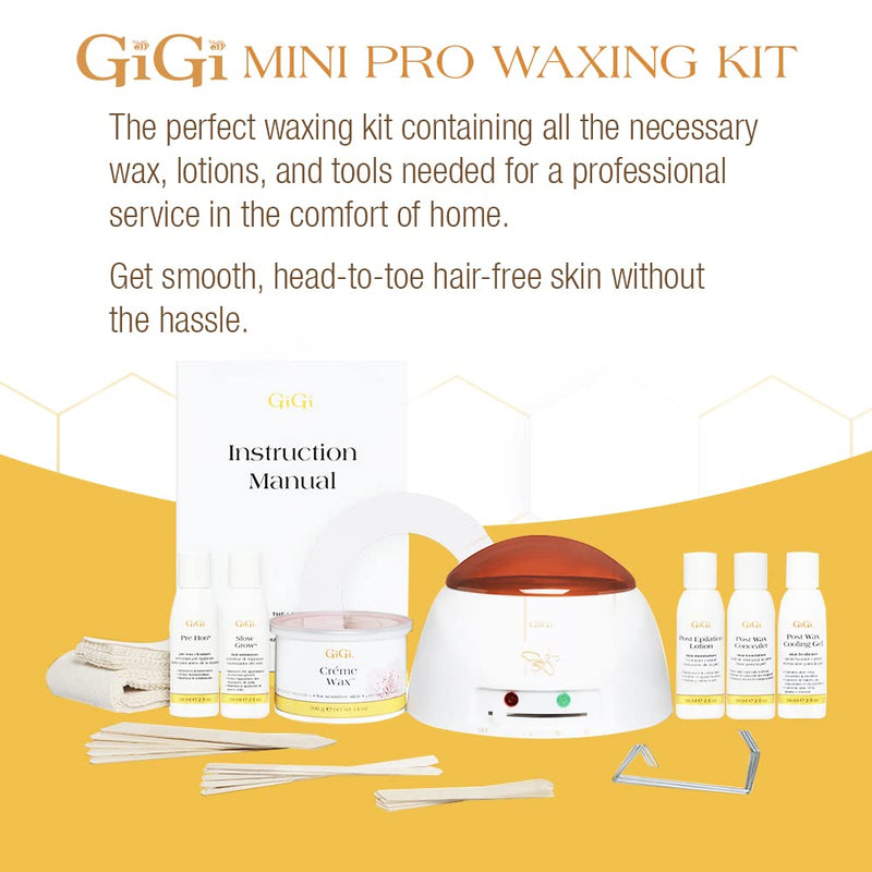 GiGi - Mini Pro Kit for Women, Hair Removal Wax Kit
