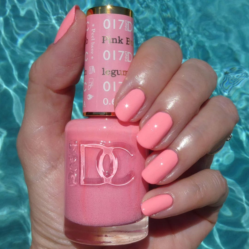 DND DC Duo #017 Pink Bubblegum – Gel + Matching Lacquer 0.5 fl oz