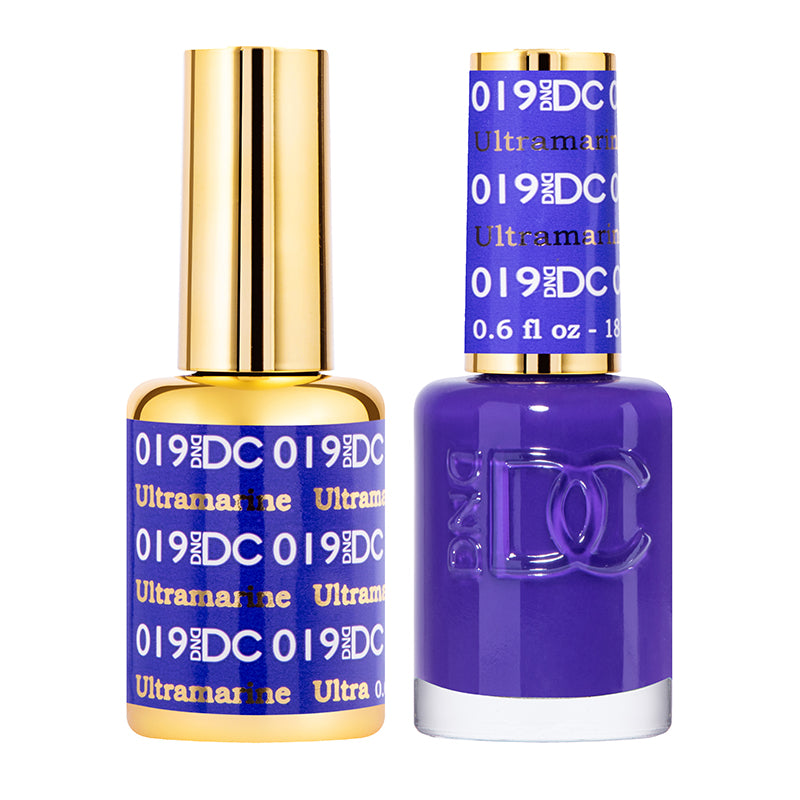 DND DC Duo #019 Ultra Marine – Gel + Matching Lacquer 0.5 fl oz