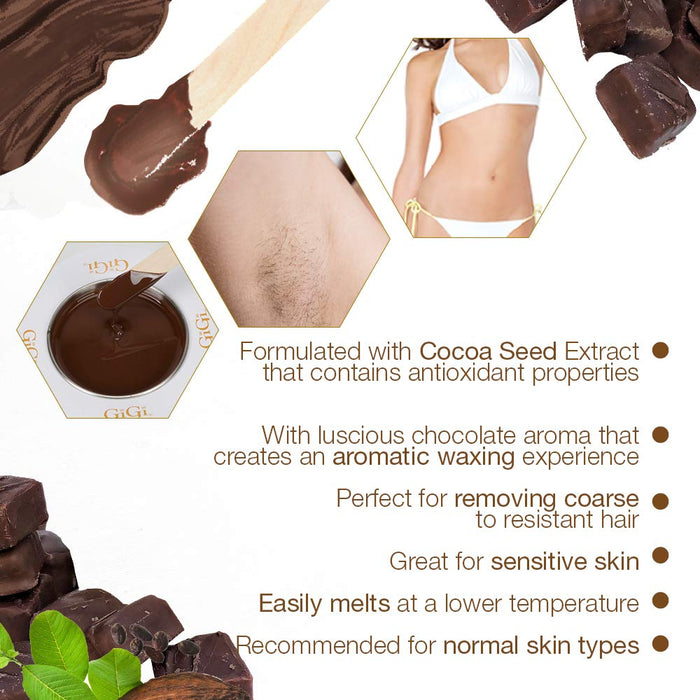 GiGi - Milk Chocolate Crème Wax 14oz (Pack of 2)