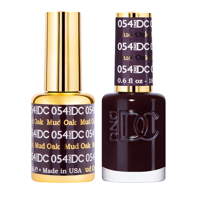 DND DC Duo #054 Mud Oak – Gel + Matching Lacquer 0.5 fl oz