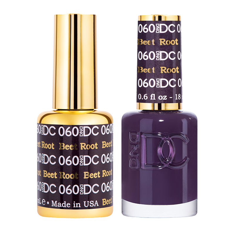 DND DC Duo #060 Beet Root – Gel + Matching Lacquer 0.5 fl oz