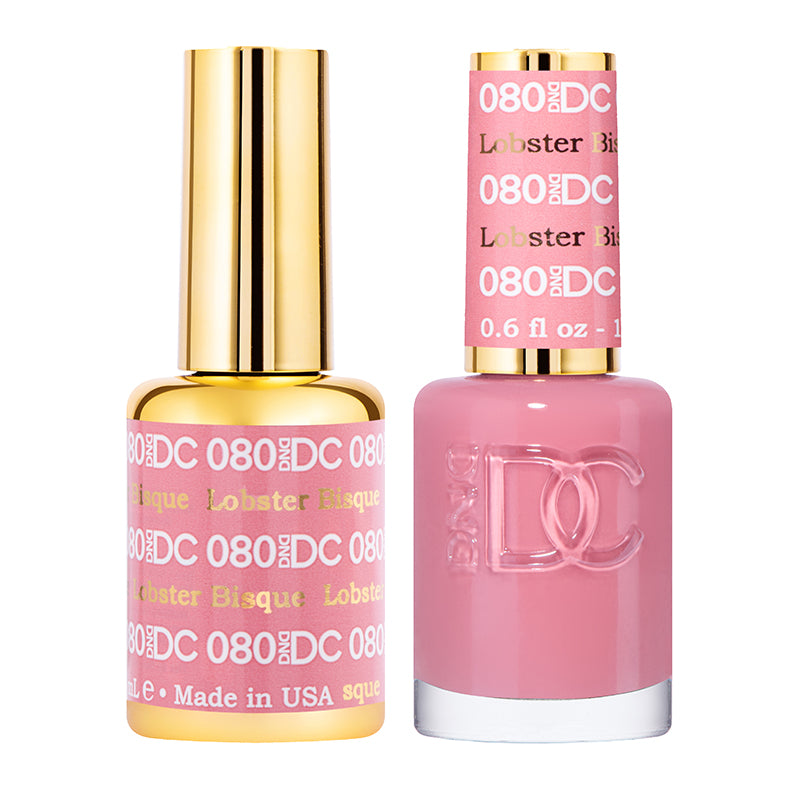 DND DC Duo #080 Lobster Bisque – Gel + Matching Lacquer 0.5 fl oz