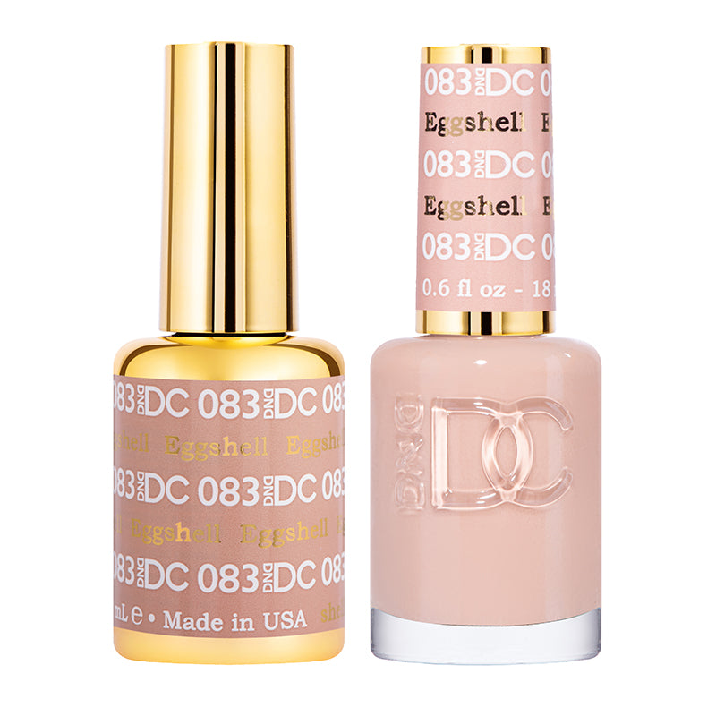DND DC Duo #083 Eggshell – Gel + Laca a juego 0.5 fl oz