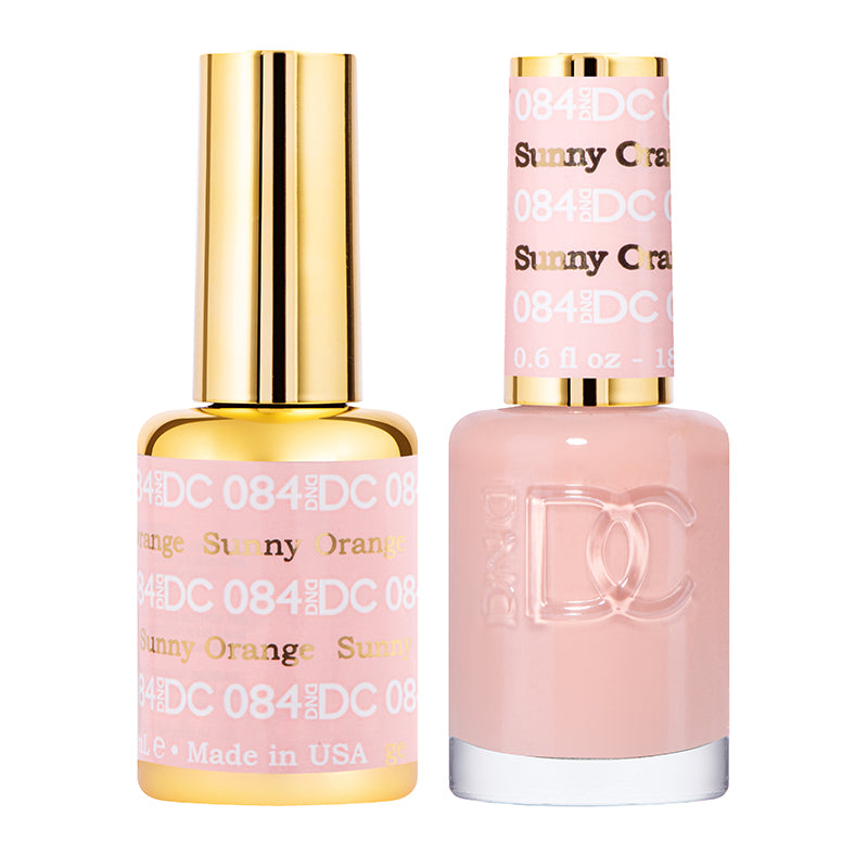 DND DC Duo #084 Naranja Soleado – Gel + Laca a juego 15 ml