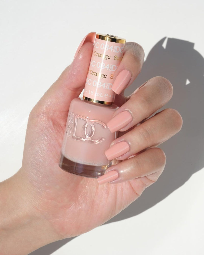 DND DC Duo #084 Naranja Soleado – Gel + Laca a juego 15 ml
